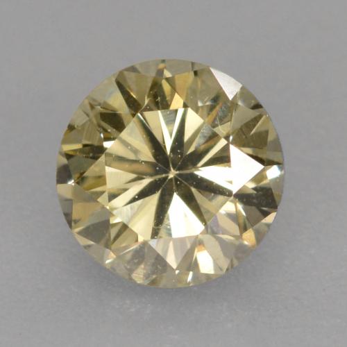 Diamante Coñac natural de 0.42 ct, Corte Redondo, VVS-VS