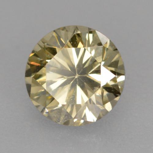 Diamante Coñac natural de 0.42 ct, Corte Redondo, VVS-VS