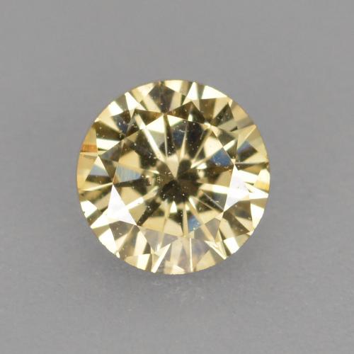 Diamante marrón natural de 0,21 ct, corte redondo, VVS-VS