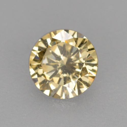 Diamante marrón natural de 0,21 ct, corte redondo, VVS-VS