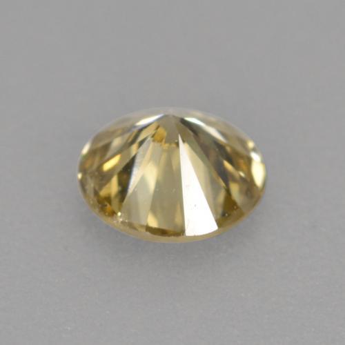 Diamante marrón natural de 0,21 ct, corte redondo, VVS-VS
