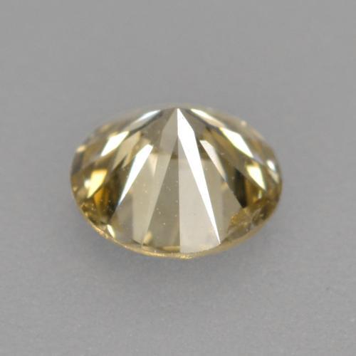 Diamante marrón natural de 0,30 ct, corte redondo, VVS-VS