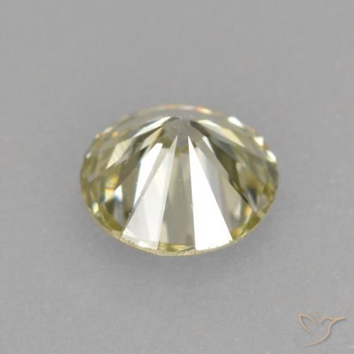 Diamante Champán natural de 0.25 ct, Redondo, VVS-VS