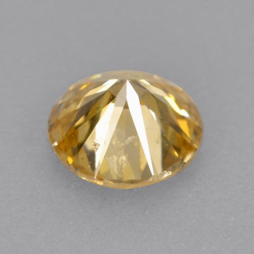 Diamante champaña natural de 0.32 ct, Corte Redondo, VS