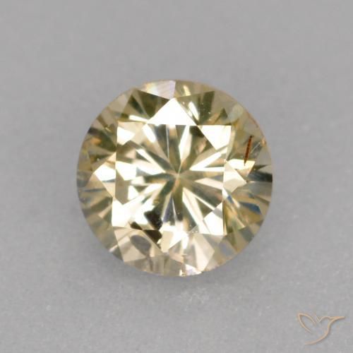 Diamante Champán natural de 0.23 ct, Redondo, VS