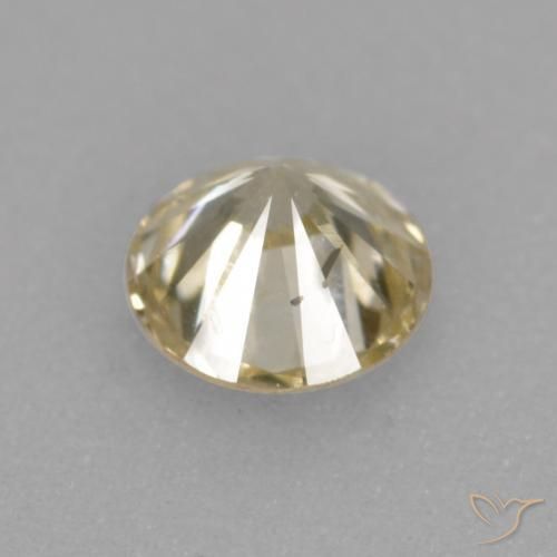 Diamante Champán natural de 0.23 ct, Redondo, VS