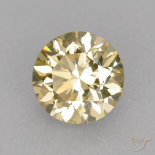 Diamante champaña natural de 0.31 ct, Redondo, VS