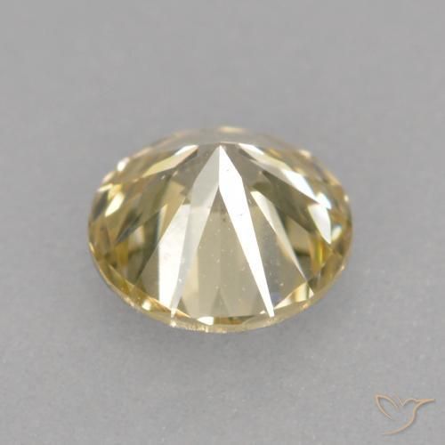Diamante champaña natural de 0.31 ct, Redondo, VS