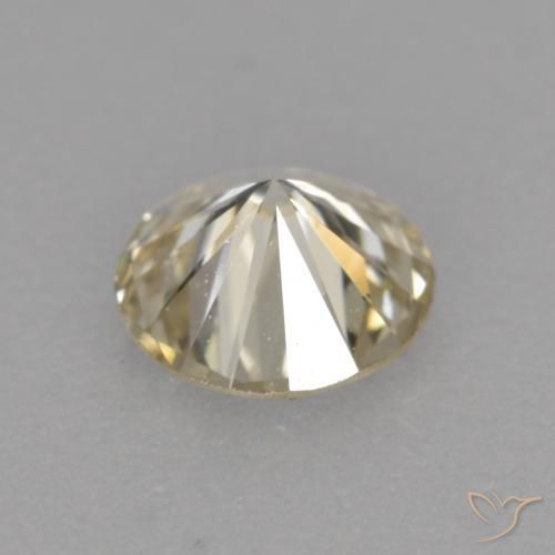 Diamante Coñac natural de 0.24 ct, Redondo, VS
