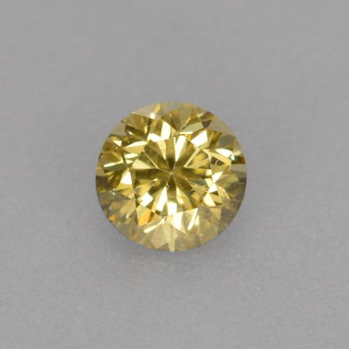 Diamante champaña natural de 0.12 ct, Corte Redondo, VS