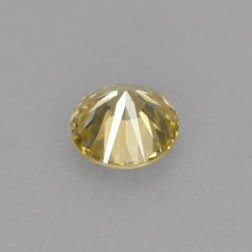 Diamante champaña natural de 0.12 ct, Corte Redondo, VS
