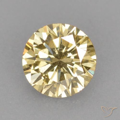 0.30ct Natural champaña Diamante, Redondo, VS