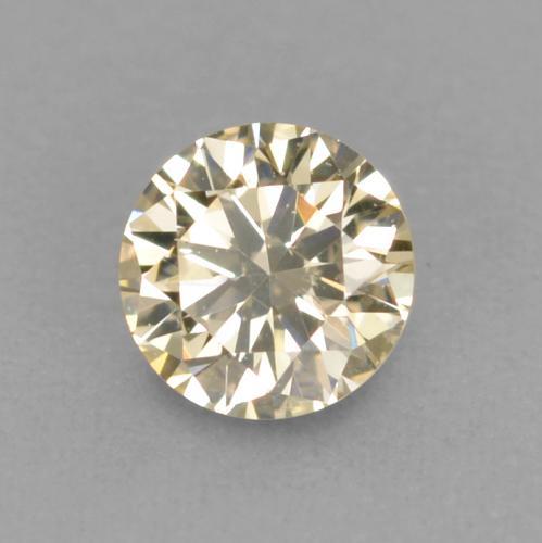 Diamante dorado natural de 0,11 ct, corte redondo, VVS-VS