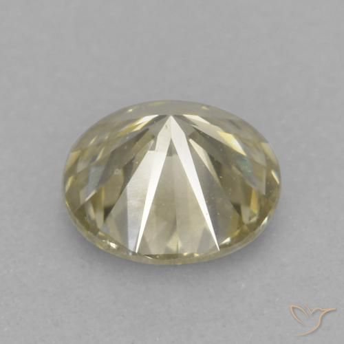 Diamante Champán natural de 0.18 ct, Redondo, VVS-VS