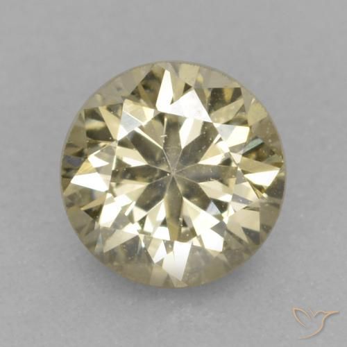 0.20ct Natural Coñac Diamante, Redondo, VVS-VS
