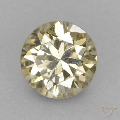 Diamante Coñac natural de 0.20 ct, Redondo, VVS-VS
