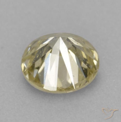 Diamante Coñac natural de 0.20 ct, Redondo, VVS-VS