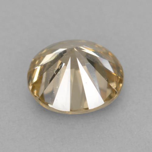 Diamante marrón natural de 0,21 ct, corte redondo, VVS-VS
