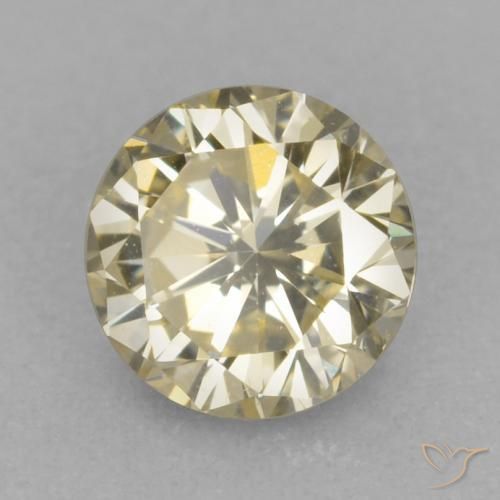 Diamante Marrón medio natural de 0.21 ct, Redondo, VVS-VS