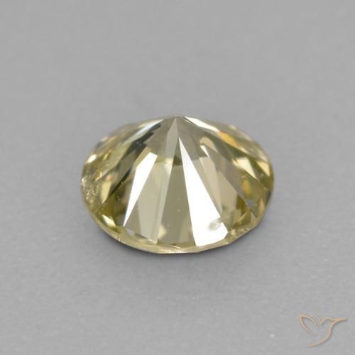 Diamante Champán natural de 0.25 ct, Redondo, VS-SI