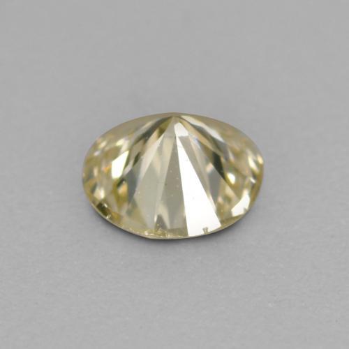 Diamante dorado natural de 0,16 ct, corte redondo, VS