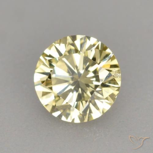 Diamante Marrón dorado natural de 0.33 ct, Redondo, SI