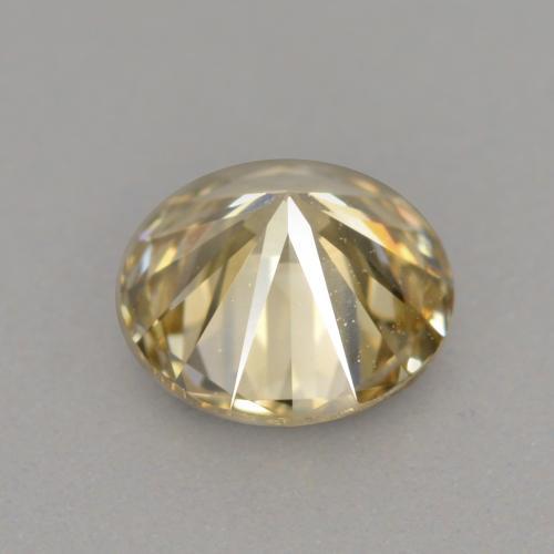 Diamante marrón natural de 0,40 ct, corte redondo, VVS-VS
