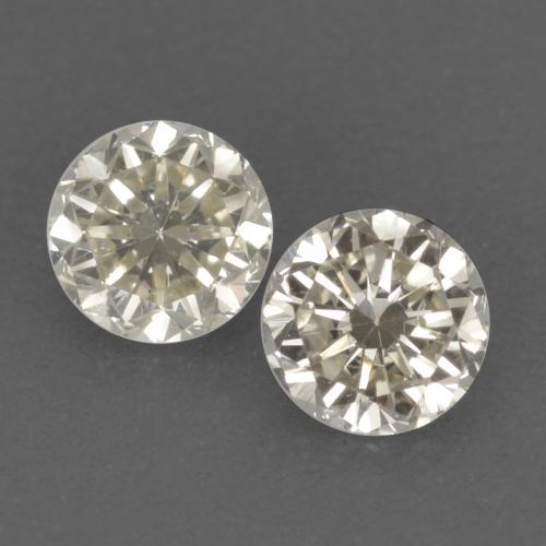 Gemas de diamante blanco natural de 0,24 ct, corte redondo, VVS-VS