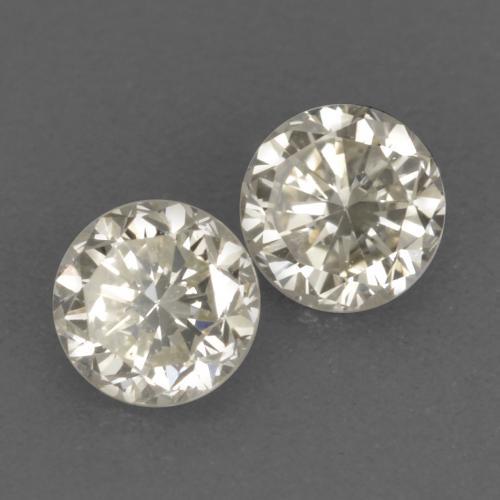 Gemas de diamante blanco natural de 0,24 ct, corte redondo, VVS-VS