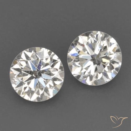 Gemas de Diamante I natural de 0.25 ct, Redondo, VVS-VS