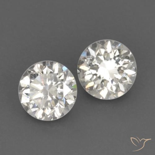Gemas de Diamante I natural de 0.19 ct, Redondo, VVS-VS