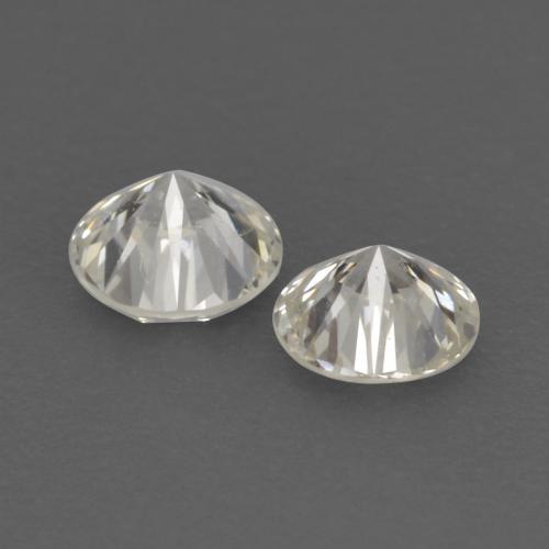 Gemas de diamante blanco natural de 0,19 ct, corte redondo, VVS-VS