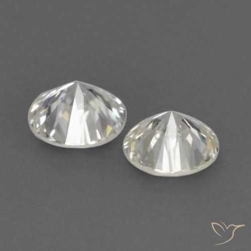Gemas de Diamante J natural de 0.18 ct, Redondo, VVS-VS