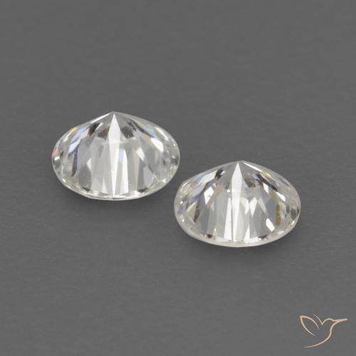 Gemas de diamante h natural de 0,14 ct, corte redondo, VVS-VS