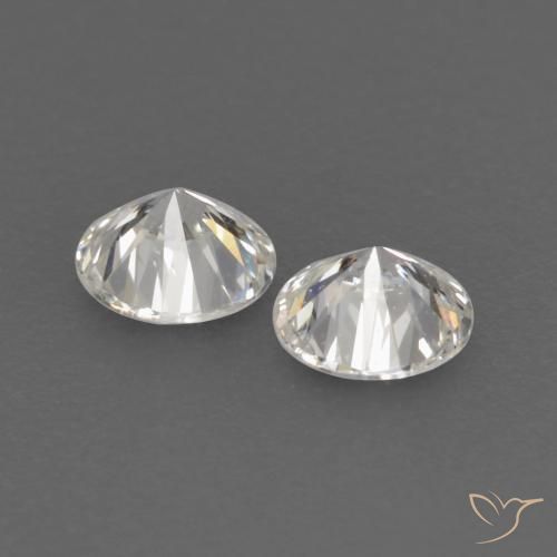 Gemas de Diamante H natural de 0.15 ct, Redondo, VVS-VS