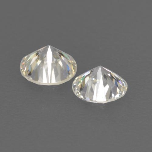 Gemas de diamante blanco natural de 0,17 ct, corte redondo, VVS-VS