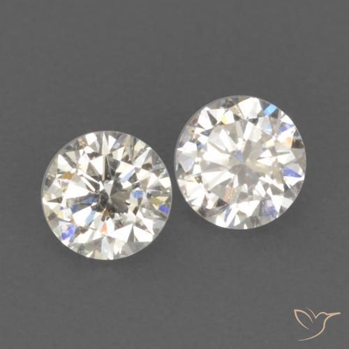 Gemas de Diamante I natural de 0.15 ct, Redondo, VVS-VS