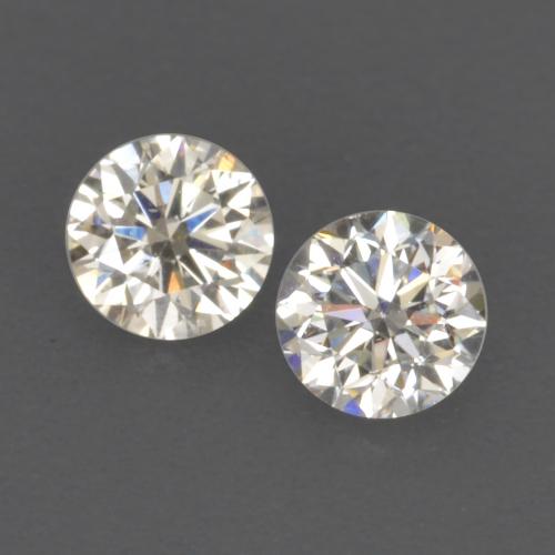 Gemas de diamante blanco natural de 0,17 ct, corte redondo, VVS-VS