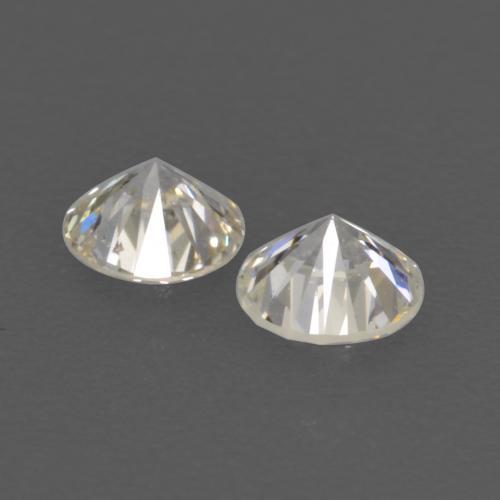 Gemas de diamante blanco natural de 0,17 ct, corte redondo, VVS-VS