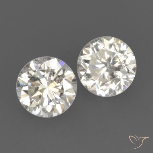 Gemas de Diamante I natural de 0.21 ct, Redondo, VVS-VS