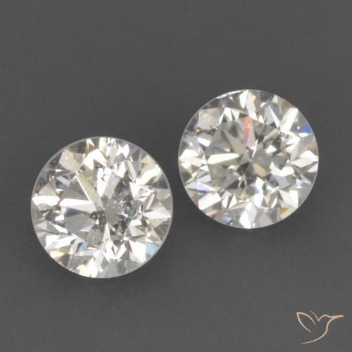 Gemas de Diamante I natural de 0.20 ct, Redondo, VVS-VS
