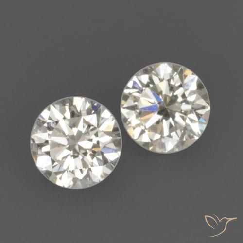 Gemas de Diamante I natural de 0.16 ct, Redondo, VVS-VS