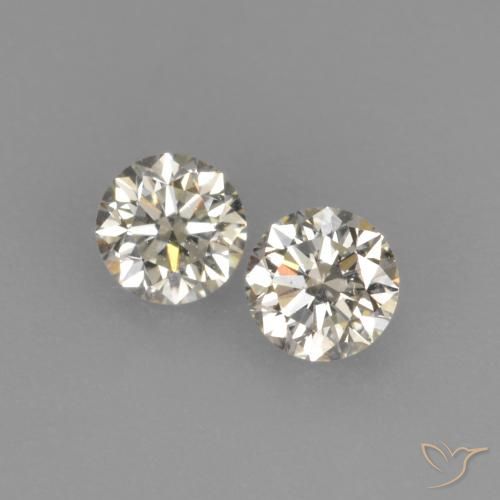 Gemas de diamante l natural de 0,23 ct, corte redondo, VVS-VS