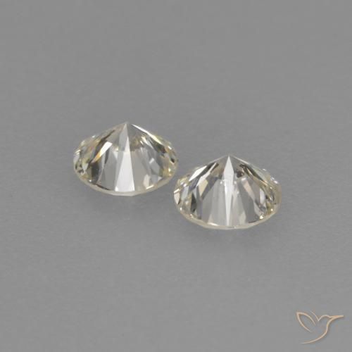 Gemas de diamante l natural de 0,23 ct, corte redondo, VVS-VS