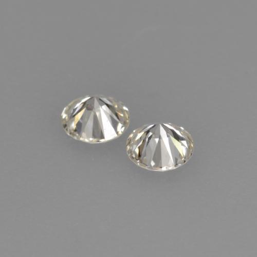 Gemas de diamante blanco natural de 0,14 ct, corte redondo, VVS-VS