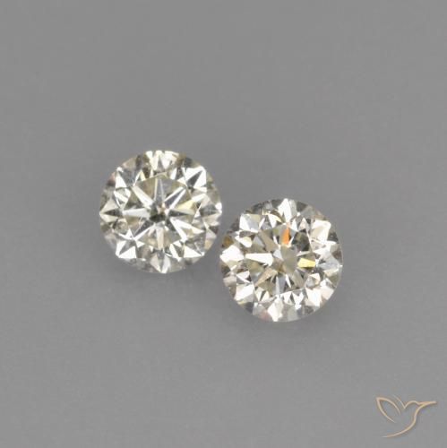 0.17ctw Natural L Diamante, Redondo, VVS-VS