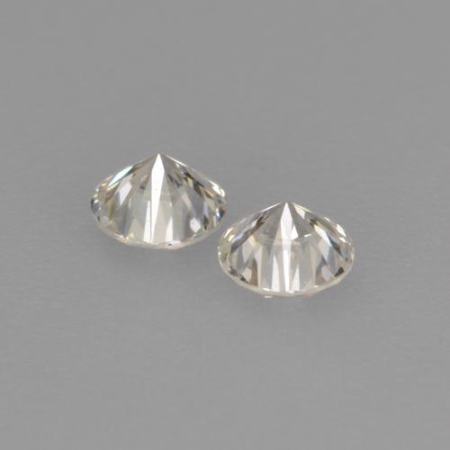 Gemas de diamante blanco natural de 0,22 ct, corte redondo, VVS-VS