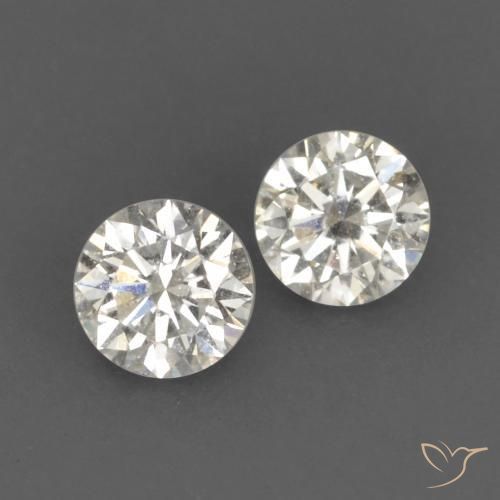 Gemas de Diamante I natural de 0.14 ct, Redondo, VVS-VS