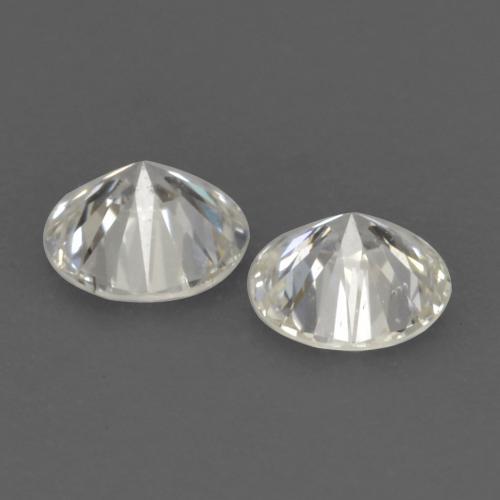 Gemas de Diamante Blanco cálido natural de 0.21 ct, Corte Redondo, VVS-VS