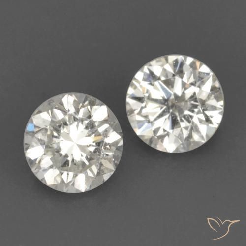 Gemas de Diamante I natural de 0.21 ct, Redondo, VVS-VS